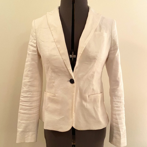 Banana Republic White Linen Blazer - Picture 1 of 4